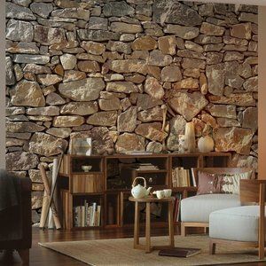 Komar Chicopee Stone wall mural, 8 piece